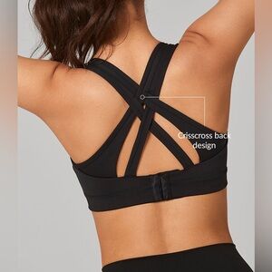 NWT $38 Yvette Power Cross Back Padded High Support Running Sports Bra 2XL+